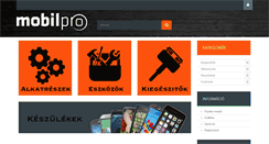 Desktop Screenshot of mobilpro.hu