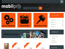 Tablet Screenshot of mobilpro.hu